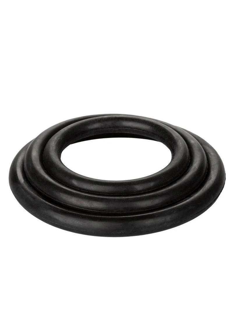 Black Rubber Cock Rings - Image 3