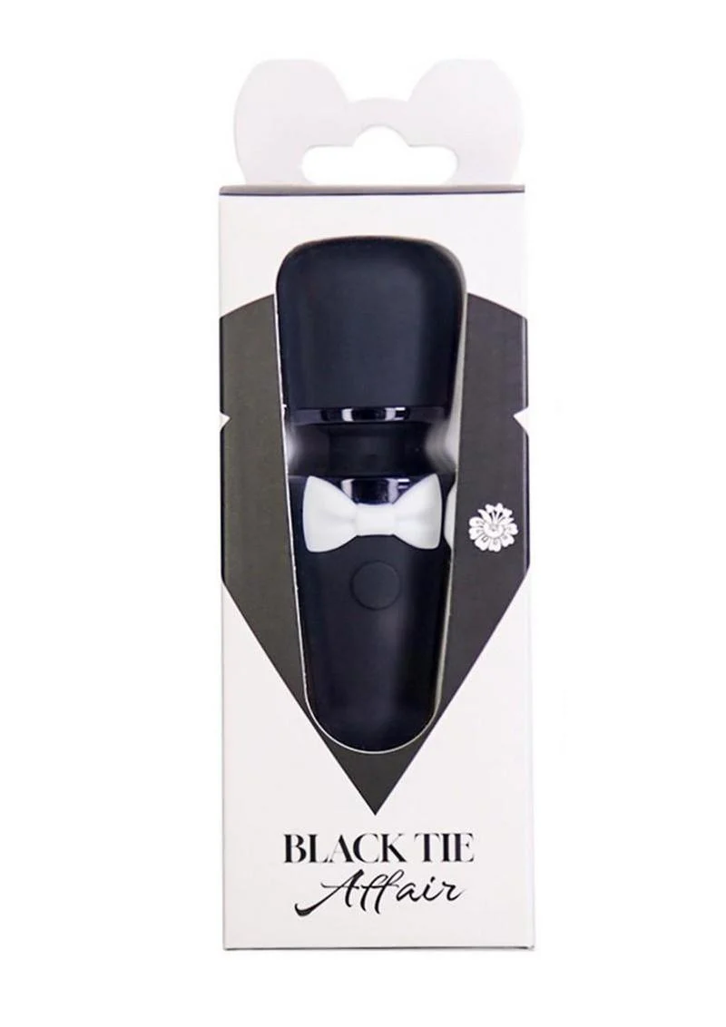 Black Tie Affair Bowtie Silicone Rechargeable Wand - Image 2