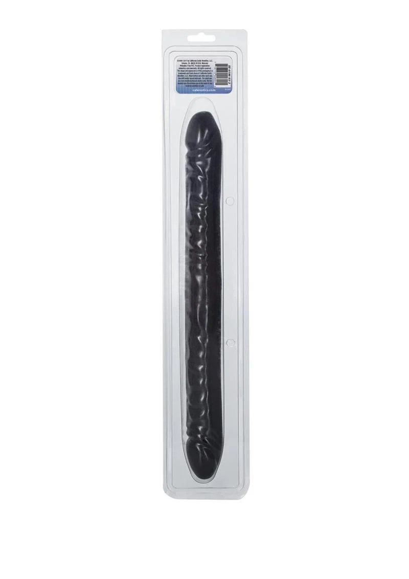 Black Veined Double Dildo - Image 4