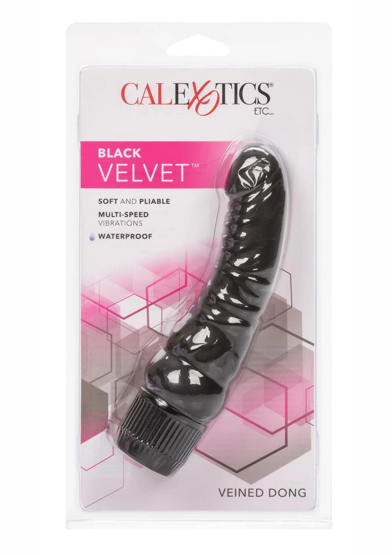 Black Velvet Realistic Vibrator - Image 2