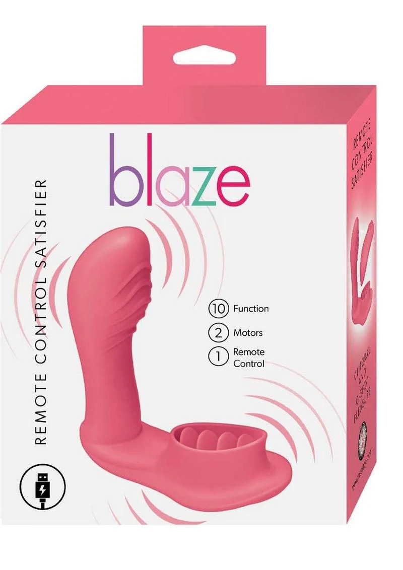 Blaze Remote Control Satisfier Rechargeable Silicone Mini Vibrator - Image 3
