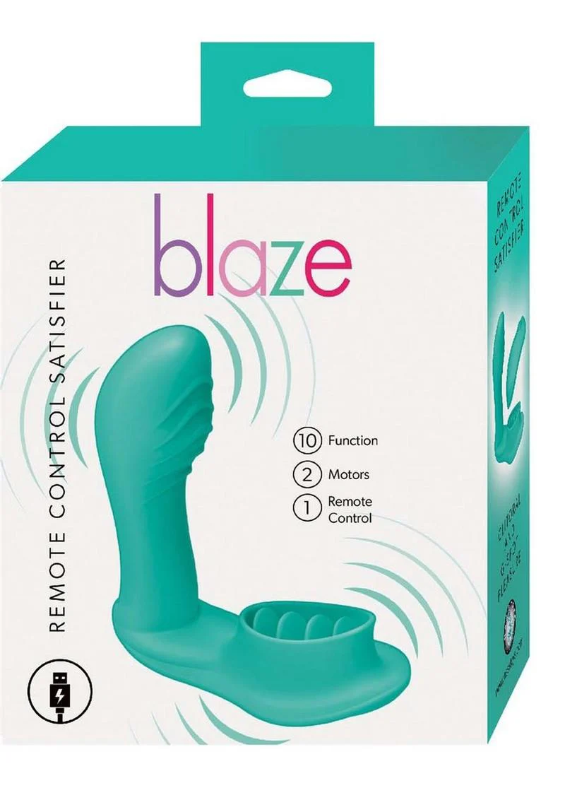 Blaze Remote Control Satisfier Rechargeable Silicone Mini Vibrator - Image 6