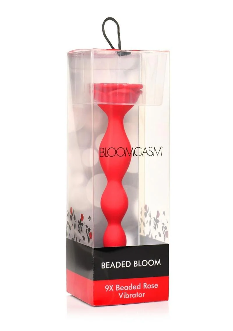 Bloomgasm Beaded Bloom 9x Rechargeable Silicone Beaded Rose Anal Vibrator - Image 2