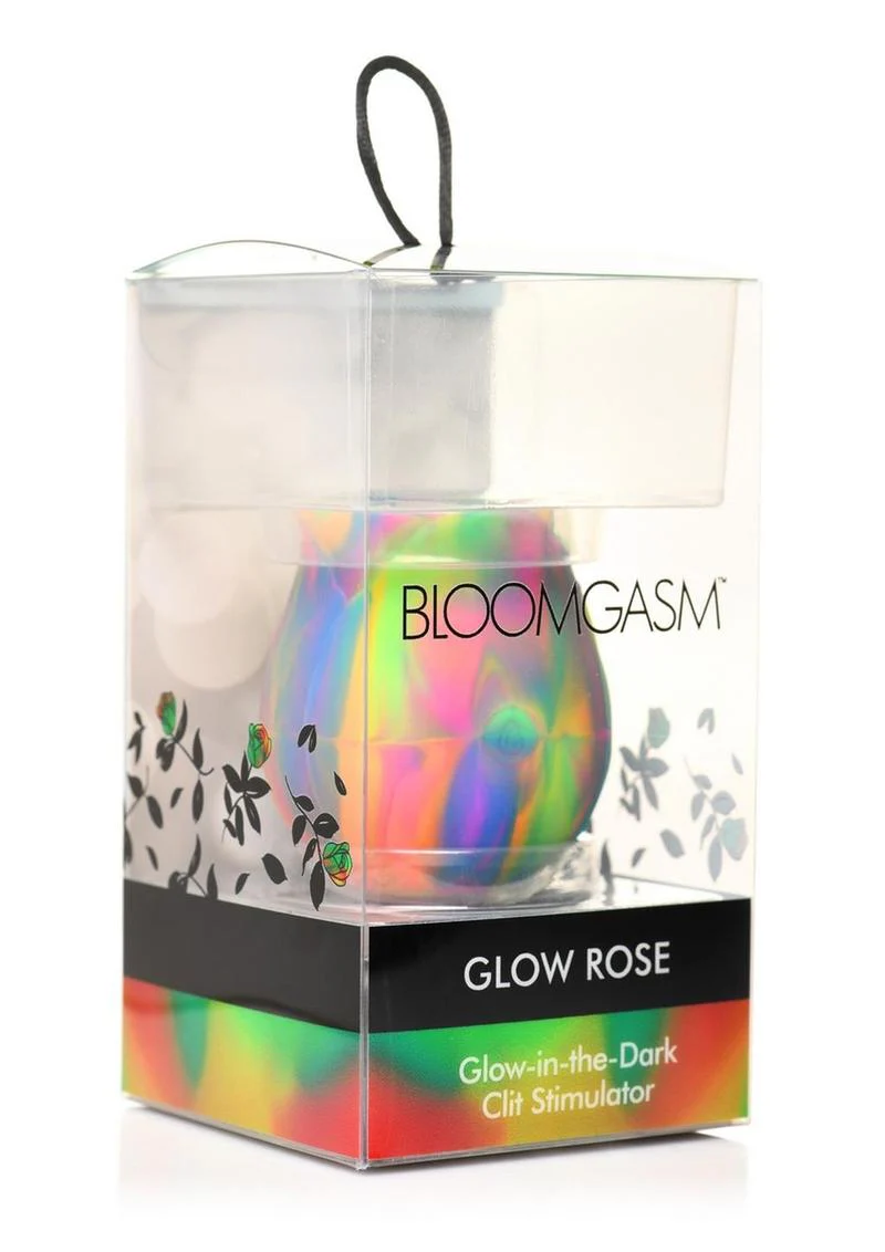 Bloomgasm Glow Rose Rechargeable Silicone Glow In The Dark Rose Clit Stimulator - Image 2