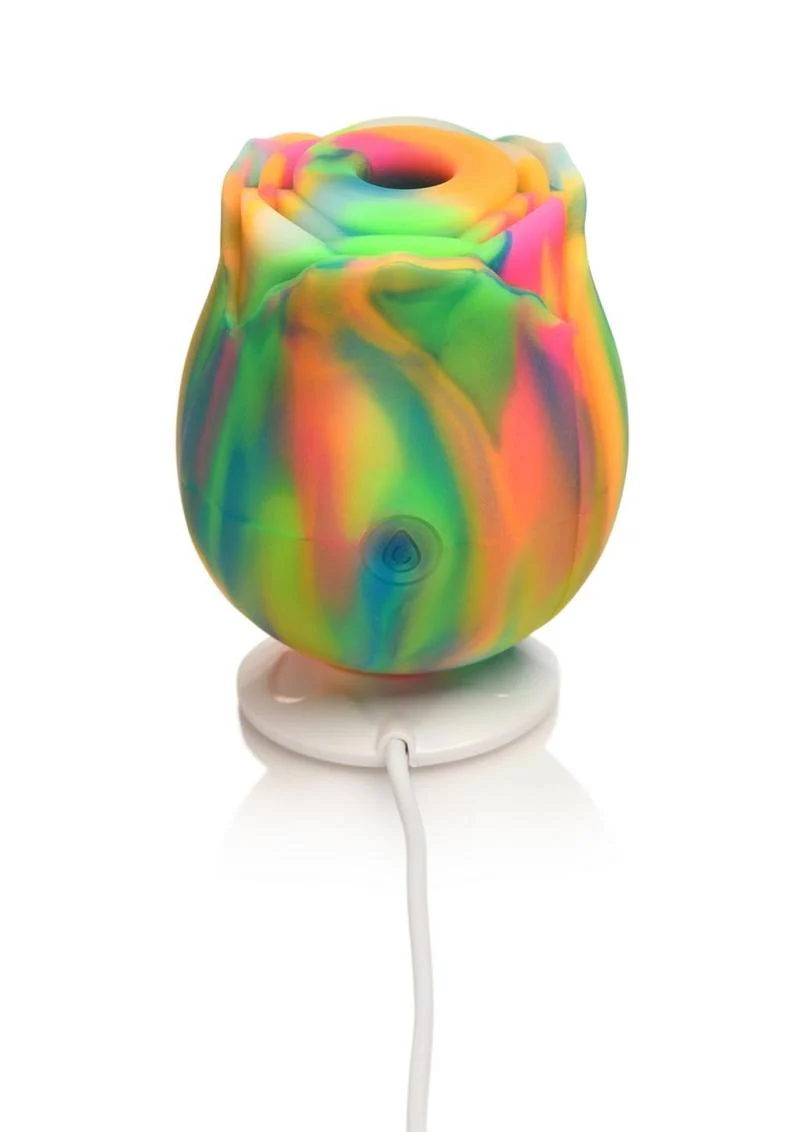 Bloomgasm Glow Rose Rechargeable Silicone Glow In The Dark Rose Clit Stimulator - Image 4