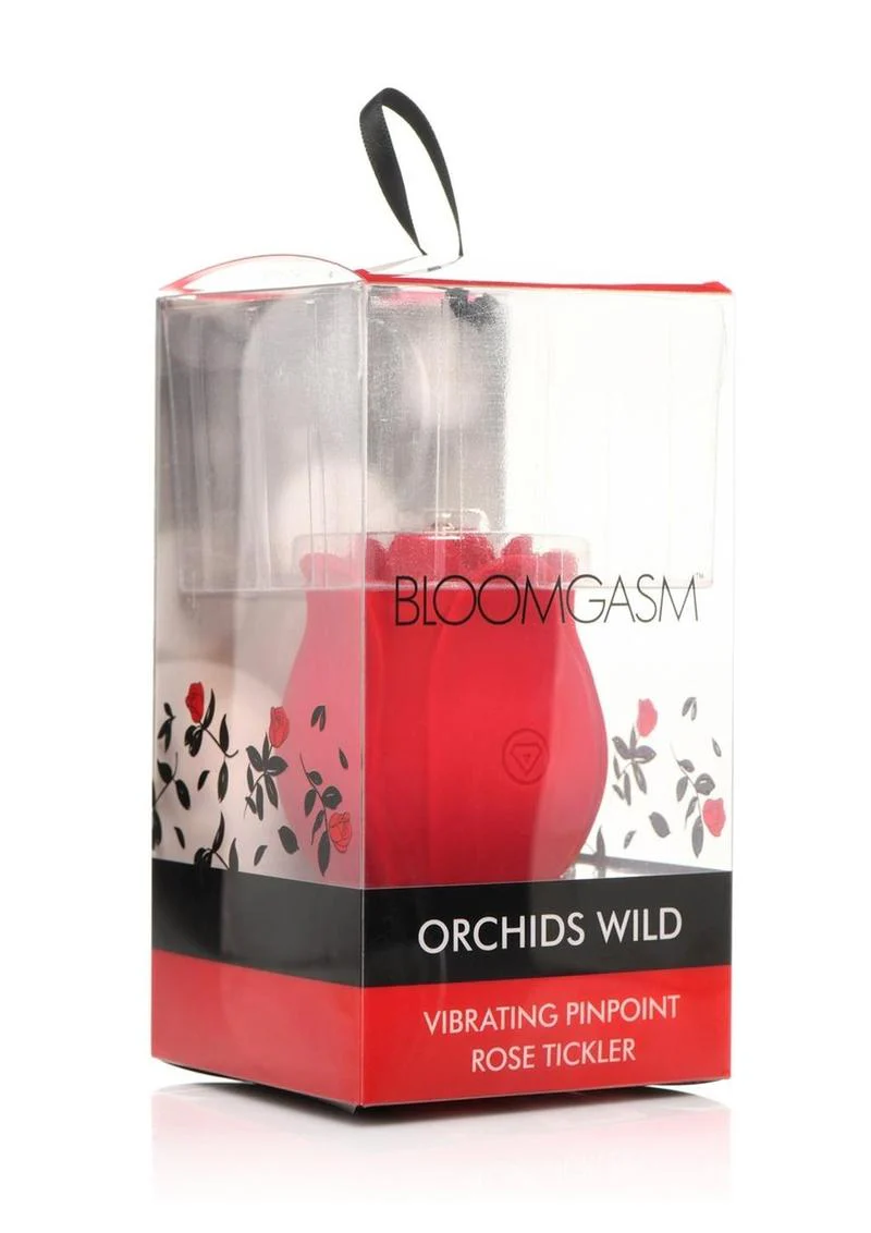 Bloomgasm Orchids Wild Rechargeable Silicone Vibrating Pinpoint Rose Tickler - Image 2