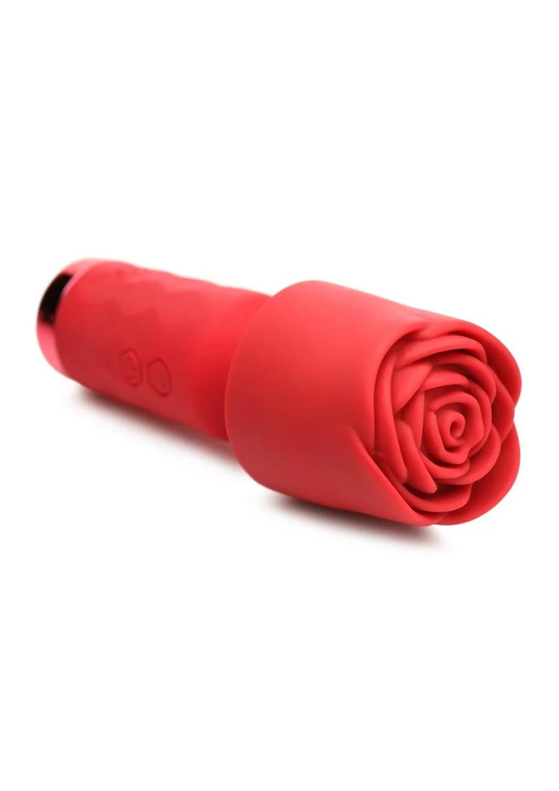 Bloomgasm Pleasure Rose-Petite Mini Silicone Rechargeable Rose Wand - Image 3