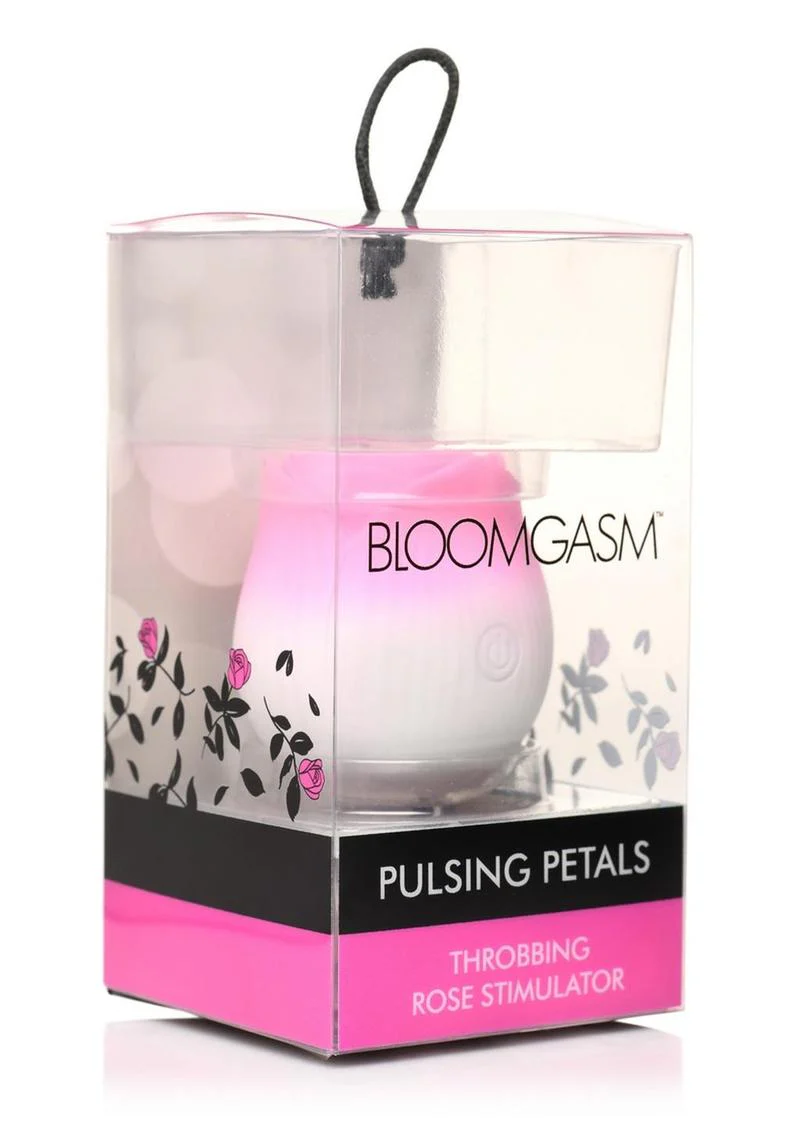 Bloomgasm Pulsing Petals Throbbing Silicone Rechargeable Rose Stimulator - Image 5