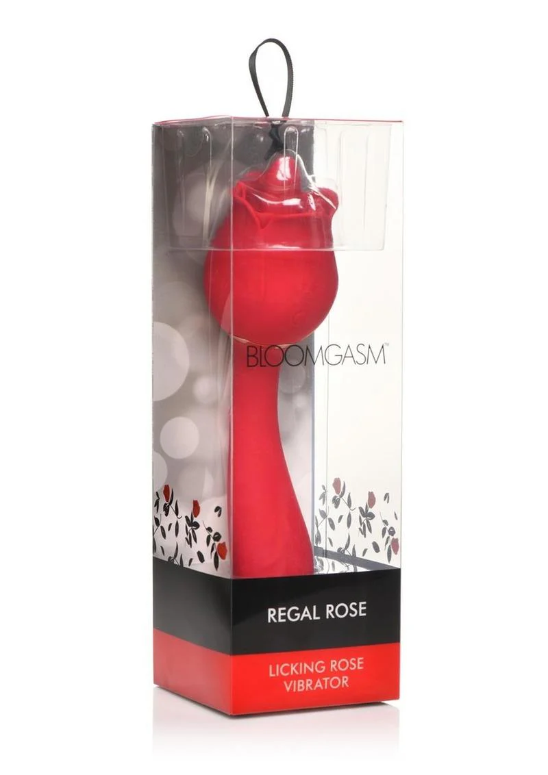Bloomgasm Regal Rose Licking Rose Silicone Clitoral Vibrator - Image 2
