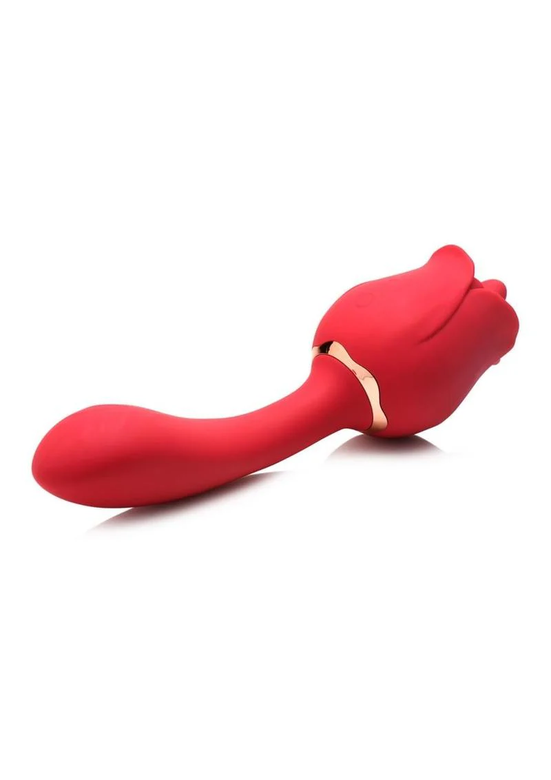 Bloomgasm Regal Rose Licking Rose Silicone Clitoral Vibrator - Image 4