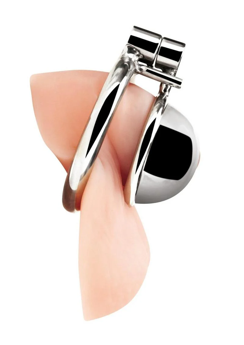 Blue Line Mini Cock Micro Chastity Cage - Stainless - Image 3