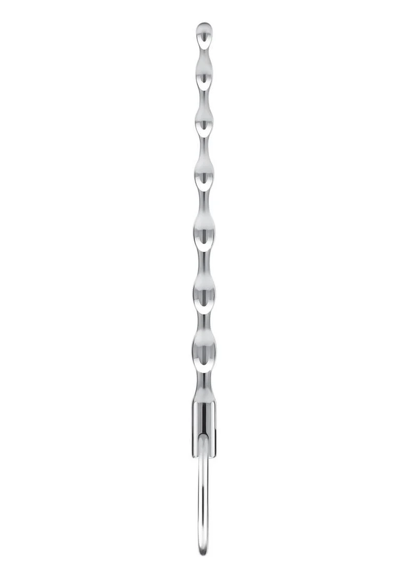 Blue Line Ribbed Urethral Sound 4.25in - Stainless - Image 3