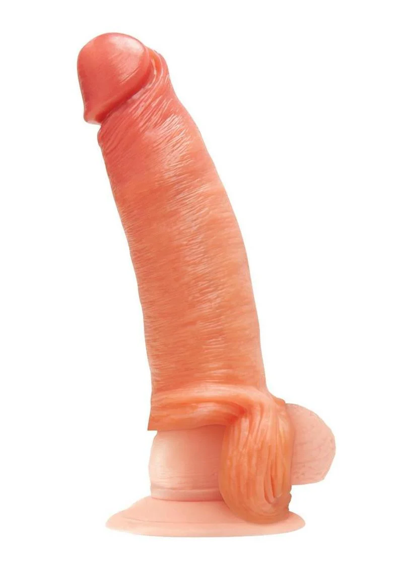 Blueline Super Real Penis Silicone Extension Sleeve with Ball Constriction Loop - Image 4