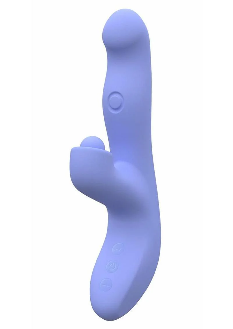 Blush Collection Simone Rechargeable Silicone Tapping Rabbit Vibrator - Image 3