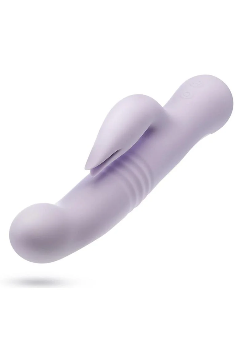 Blush Rylee Rechargeable Silicone Rabbit Vibrator - Image 3