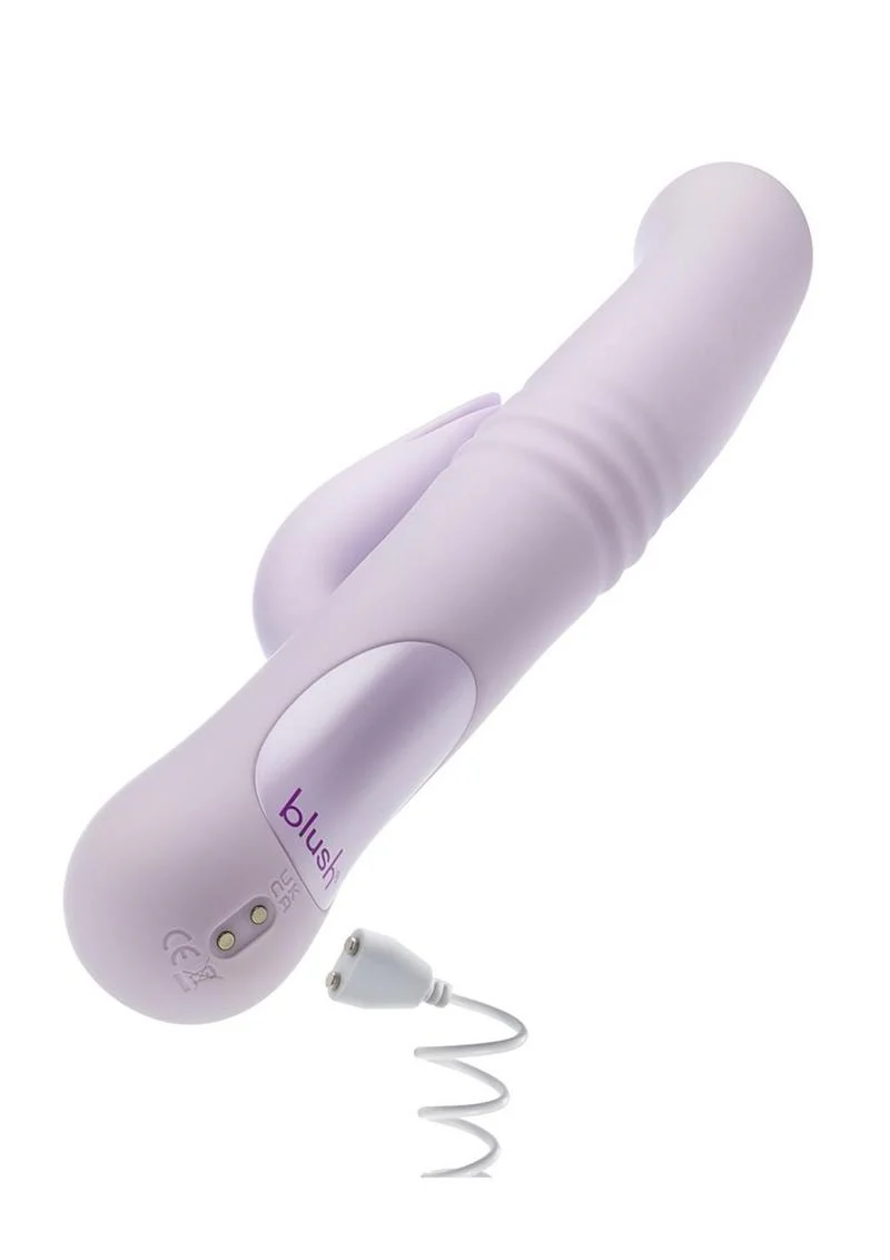 Blush Rylee Rechargeable Silicone Rabbit Vibrator - Image 4