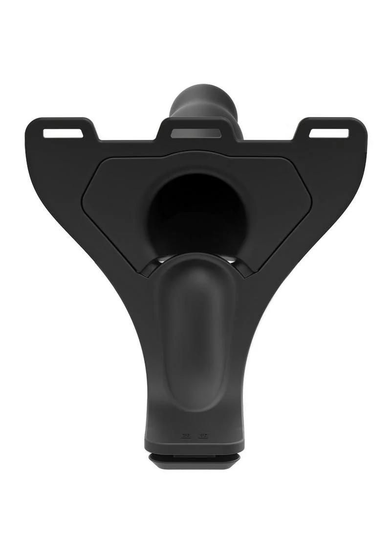 Body Extensions Be Aroused Silicone Strap-On Rechargeable Vibrating Harness with Slim Dildo and Remote - Image 3
