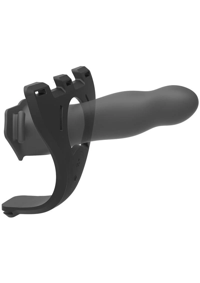 Body Extensions Be Aroused Silicone Strap-On Rechargeable Vibrating Harness with Slim Dildo and Remote - Image 4