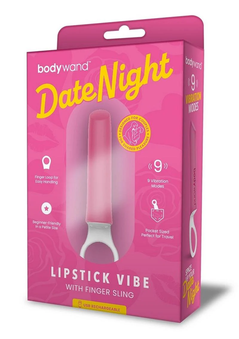 Bodywand Date Night Rechargeable Silicone Lipstick Vibrator - Image 2