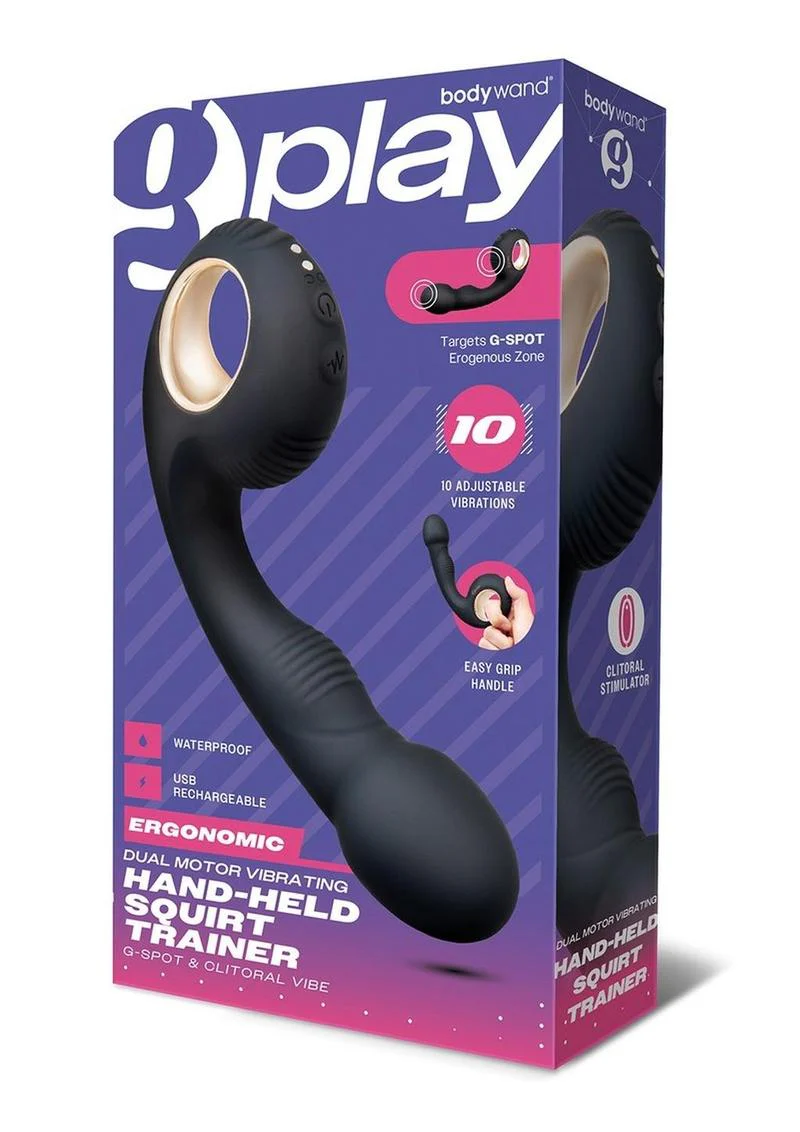 Bodywand G-Play Ergonomic Rechargeable Silicone Dual Motor Squirt Trainer Vibrator with Clitoral Stimulator - Image 2
