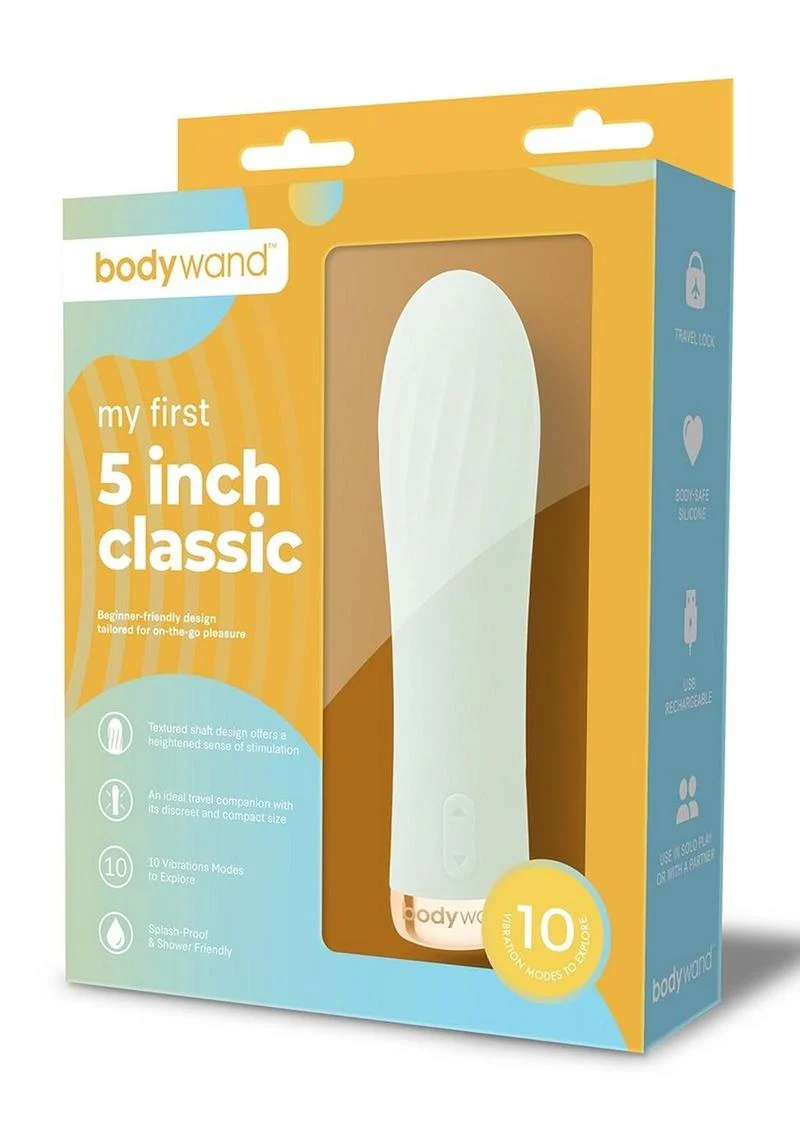 Bodywand My First 5 Inch Classic Silicone Rechargeable Vibrator - Image 2