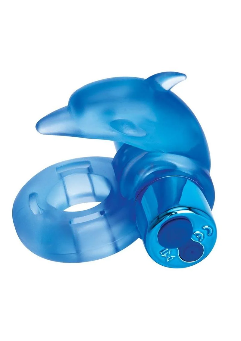 Bodywand Rechargeable Silicone Dancing Dolphin Ring - Image 2