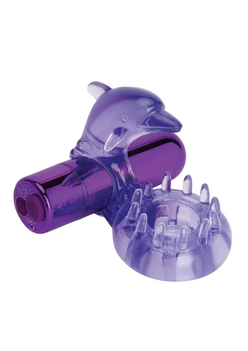 Bodywand Rechargeable Silicone Dancing Dolphin Ring - Image 4