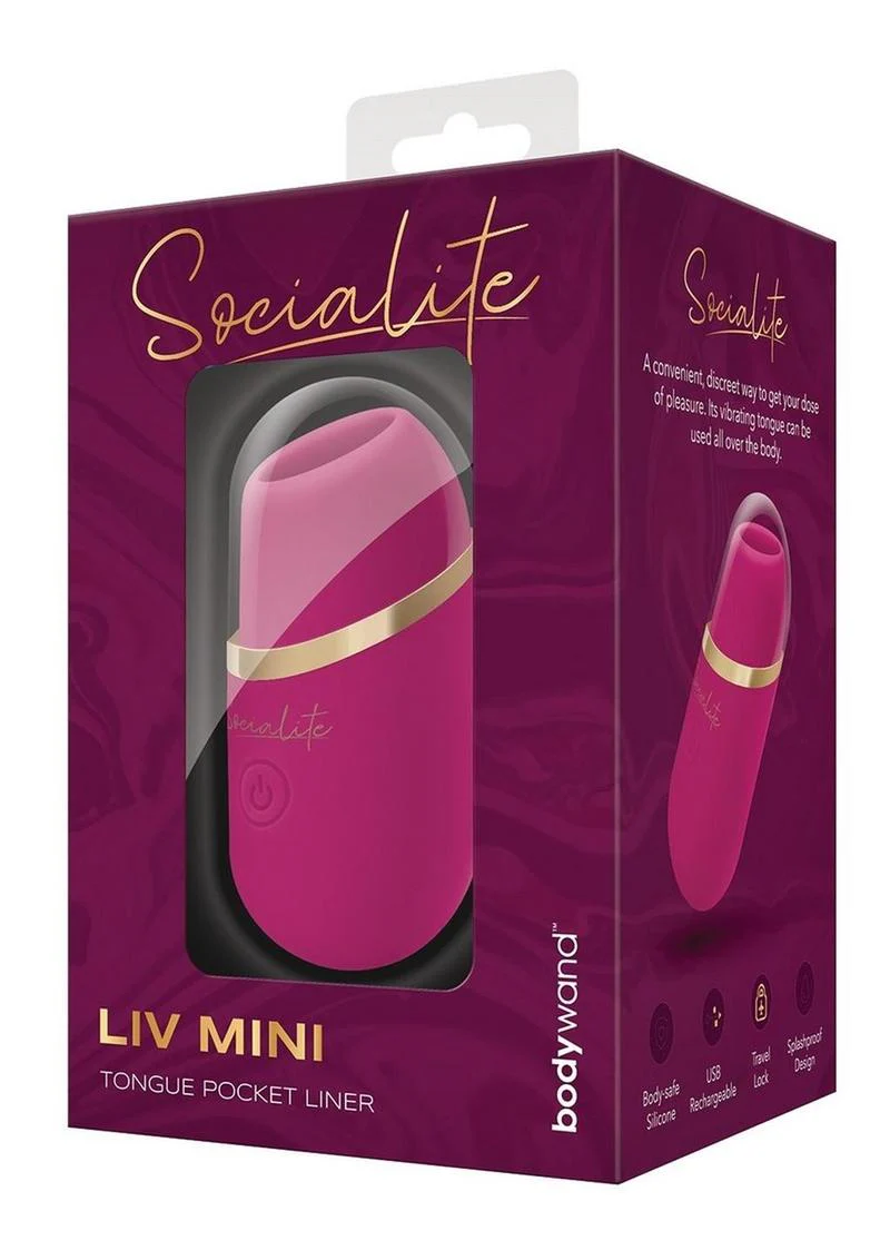 Bodywand Socialite Liv Mini Tongue Rechargeable Silicone Pocket Licker - Image 2