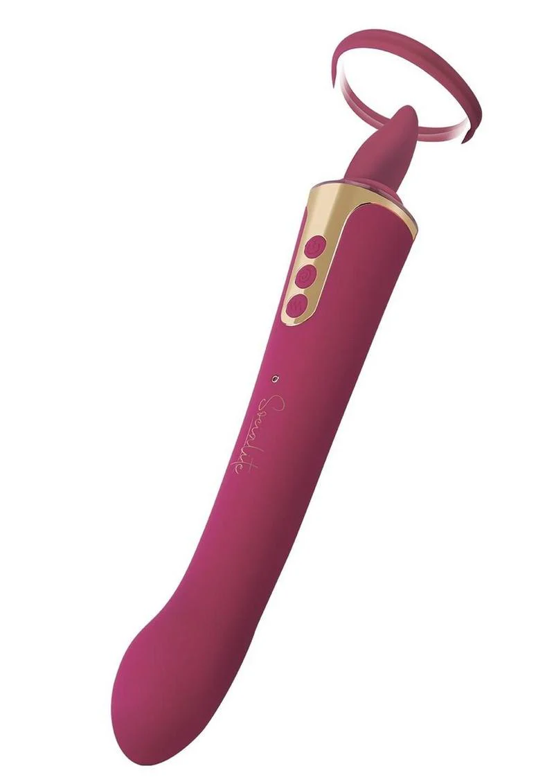 Bodywand Socialite Provacateur Rechargeable Silicone Double End Lingus Vibrator - Image 3