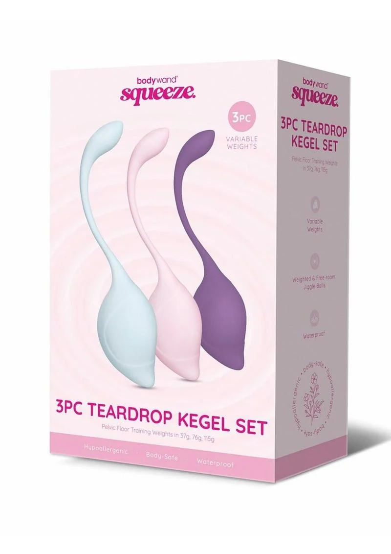 Bodywand Squeeze Teardrop Silicone Kegal Set 37-115g - Image 3
