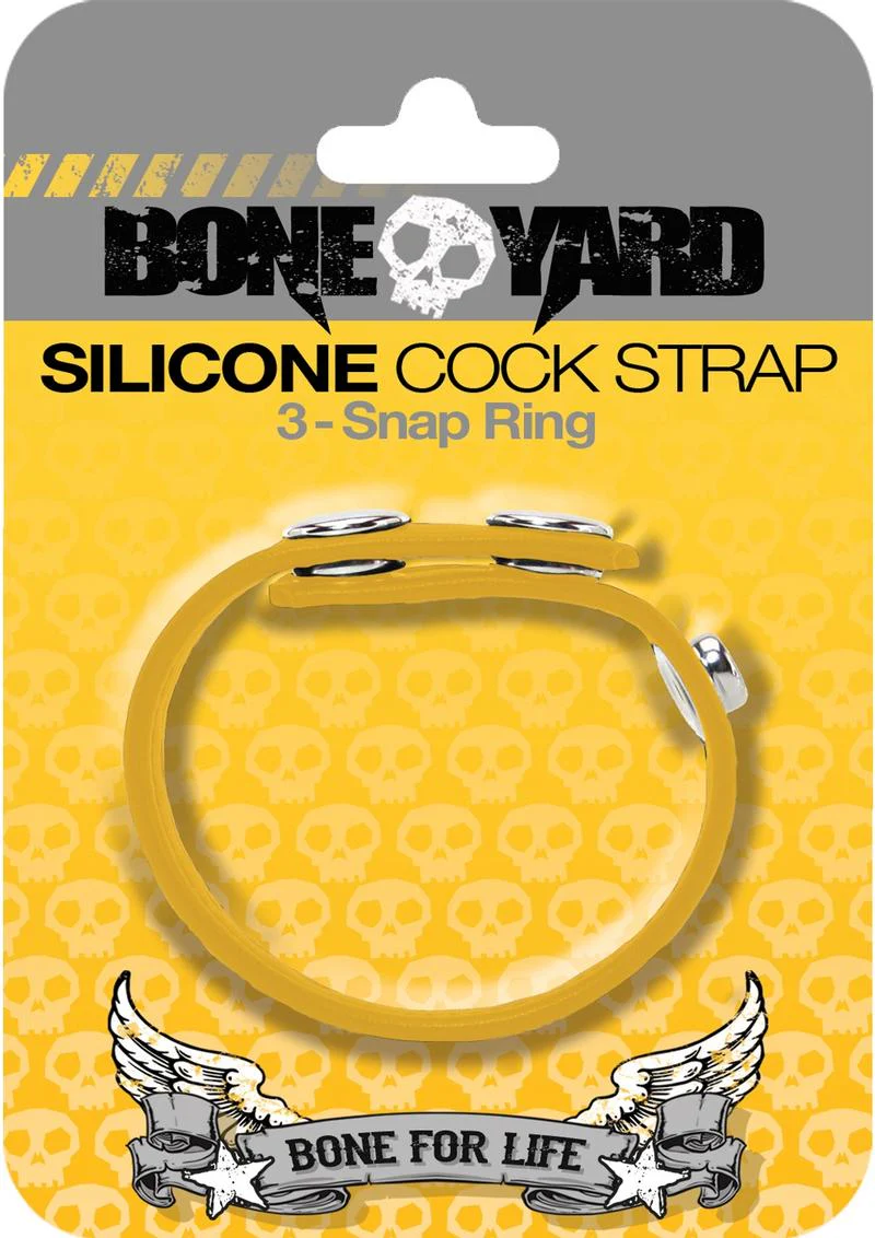 Boneyard Silicone Cock Strap 3-Snap Ring - Image 6