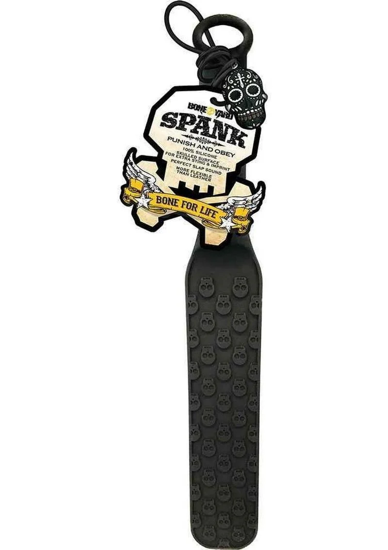 Boneyard The Spank Silicone Skull Textured Paddle - Image 2