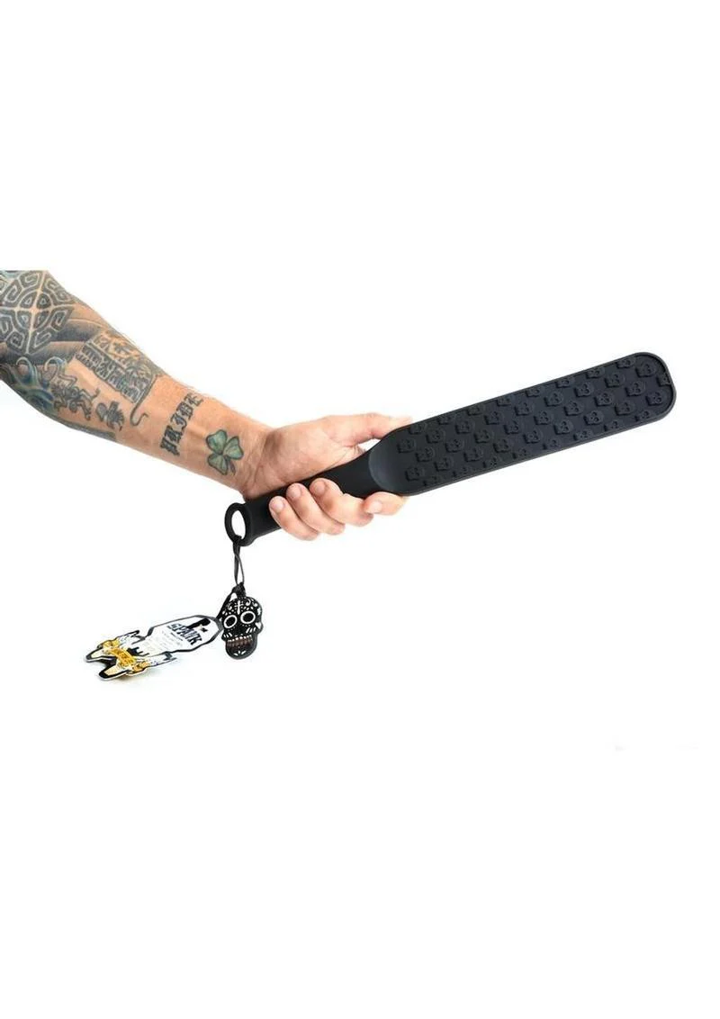 Boneyard The Spank Silicone Skull Textured Paddle - Image 3