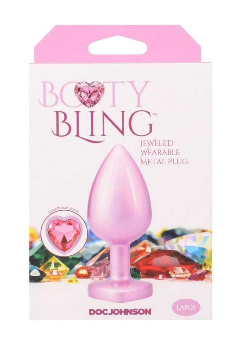 Booty Bling Heart Diamond Jeweled Wearable Metal Plug - Image 10