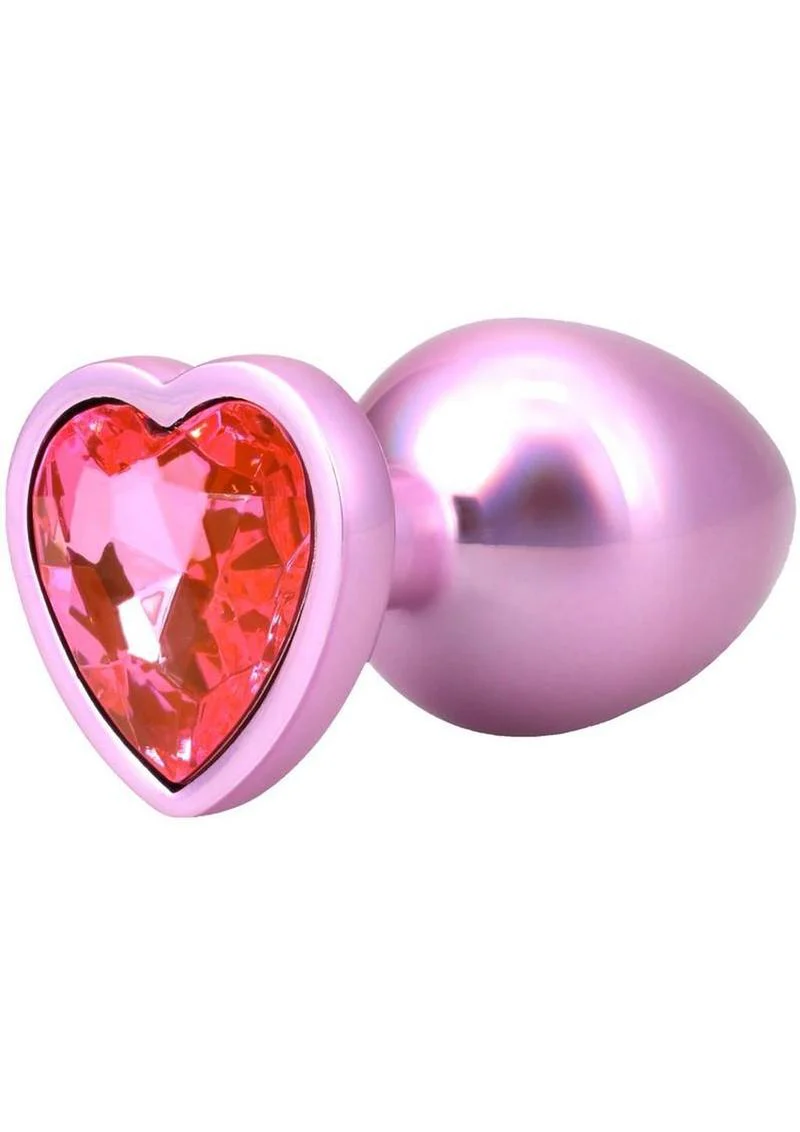 Booty Bling Heart Diamond Jeweled Wearable Metal Plug - Image 11