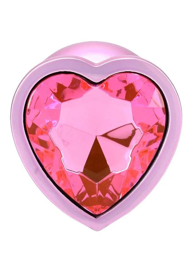 Booty Bling Heart Diamond Jeweled Wearable Metal Plug - Image 12