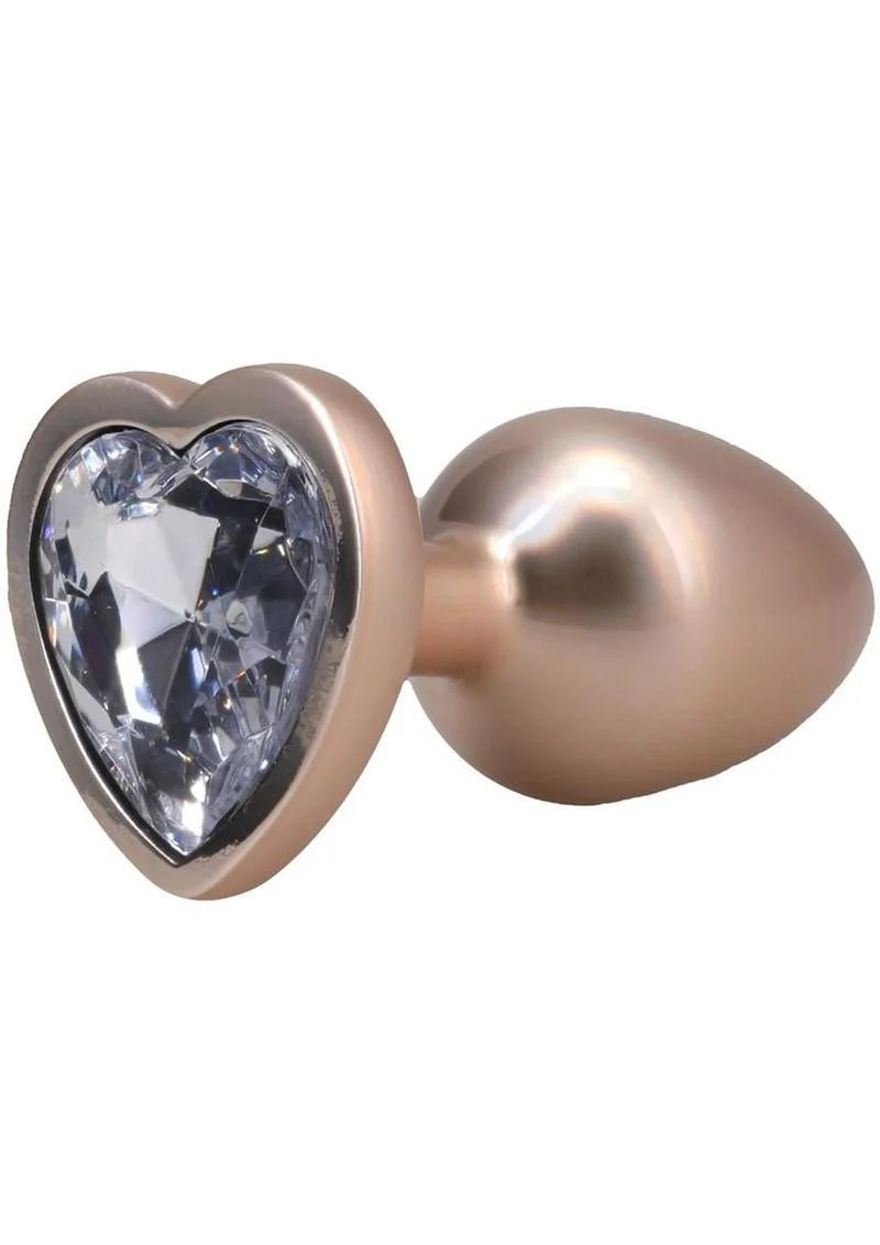 Booty Bling Heart Diamond Jeweled Wearable Metal Plug - Image 14