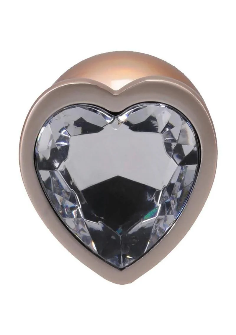 Booty Bling Heart Diamond Jeweled Wearable Metal Plug - Image 15