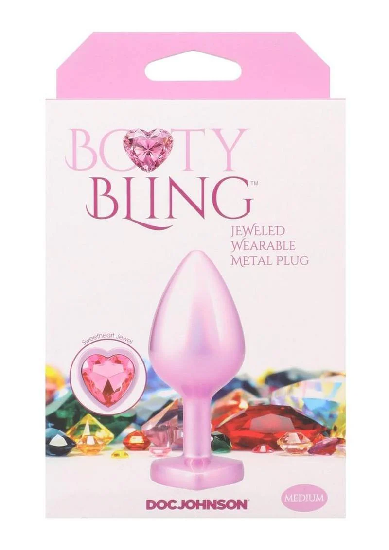 Booty Bling Heart Diamond Jeweled Wearable Metal Plug - Image 16