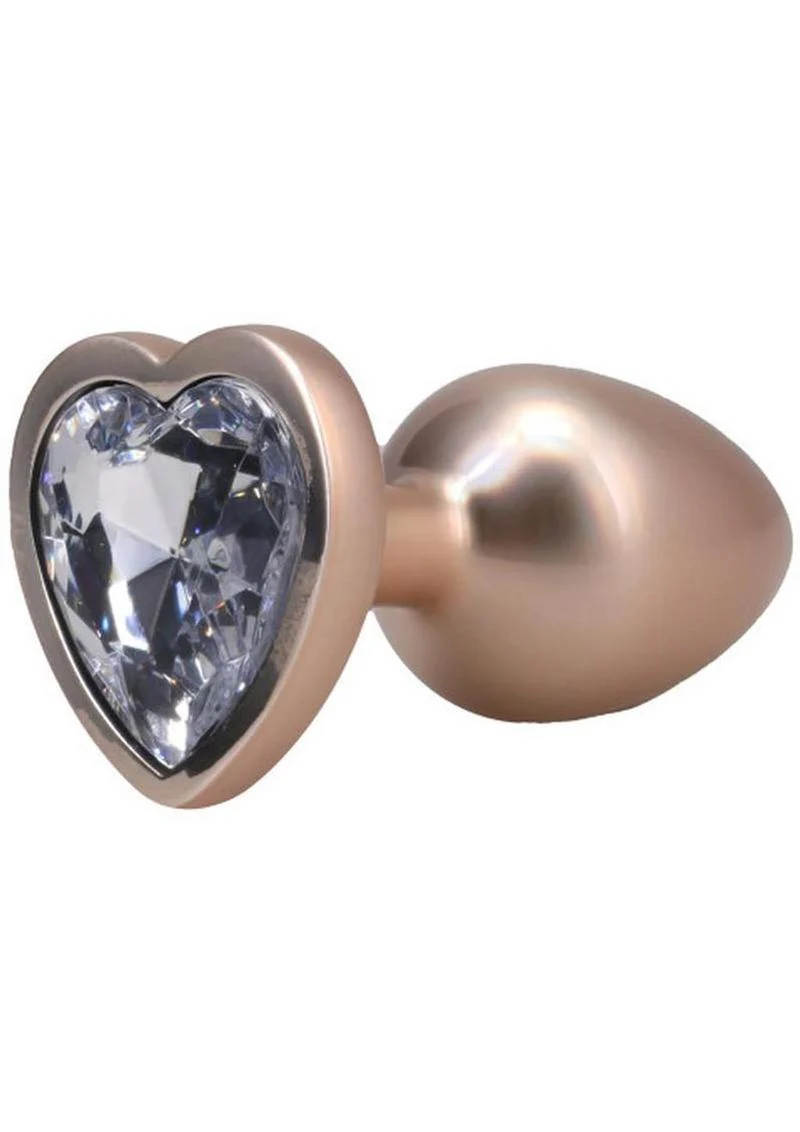 Booty Bling Heart Diamond Jeweled Wearable Metal Plug - Image 20