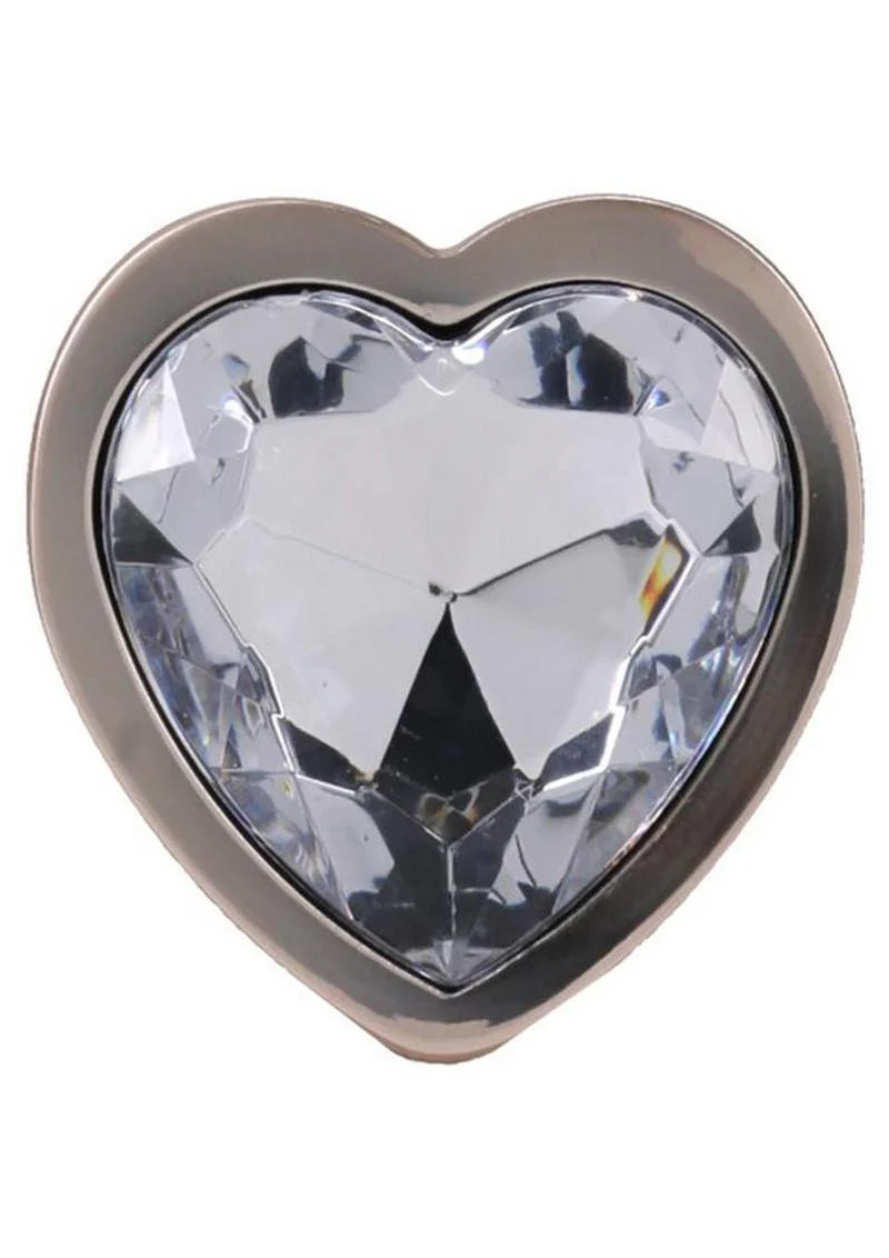 Booty Bling Heart Diamond Jeweled Wearable Metal Plug - Image 21