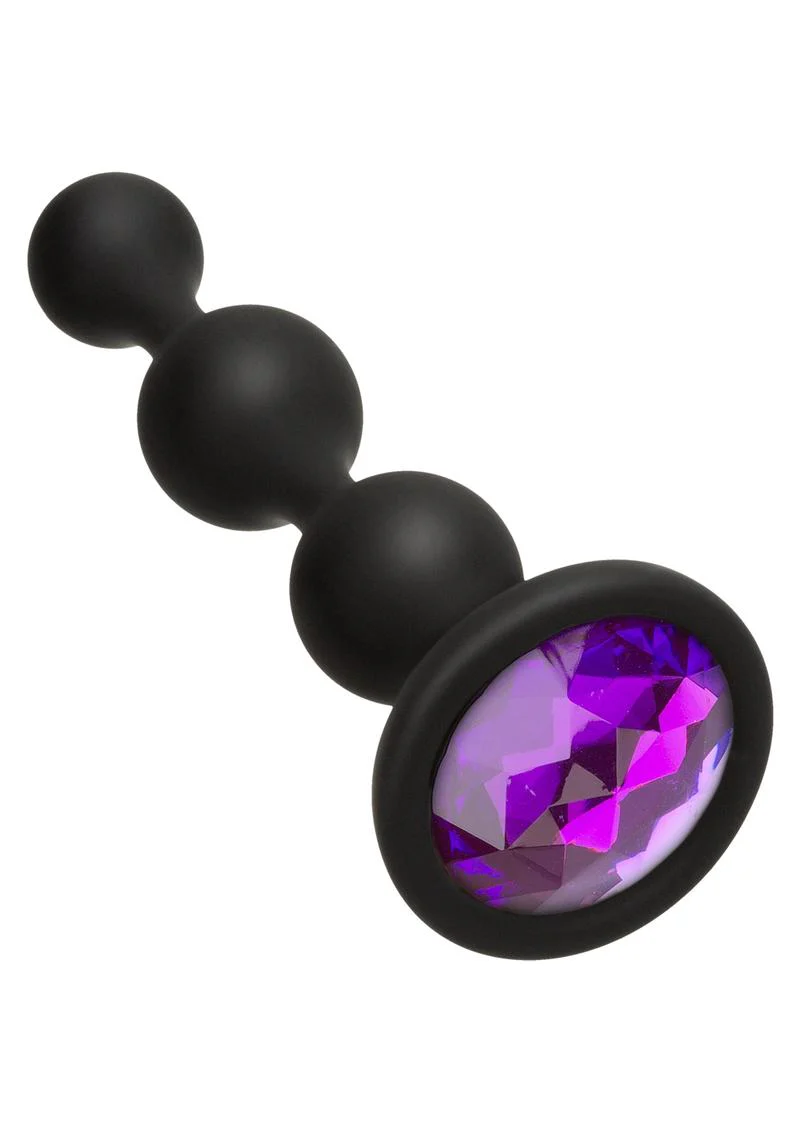 Booty Bling Jeweled Silicone Anal Beads - Image 2
