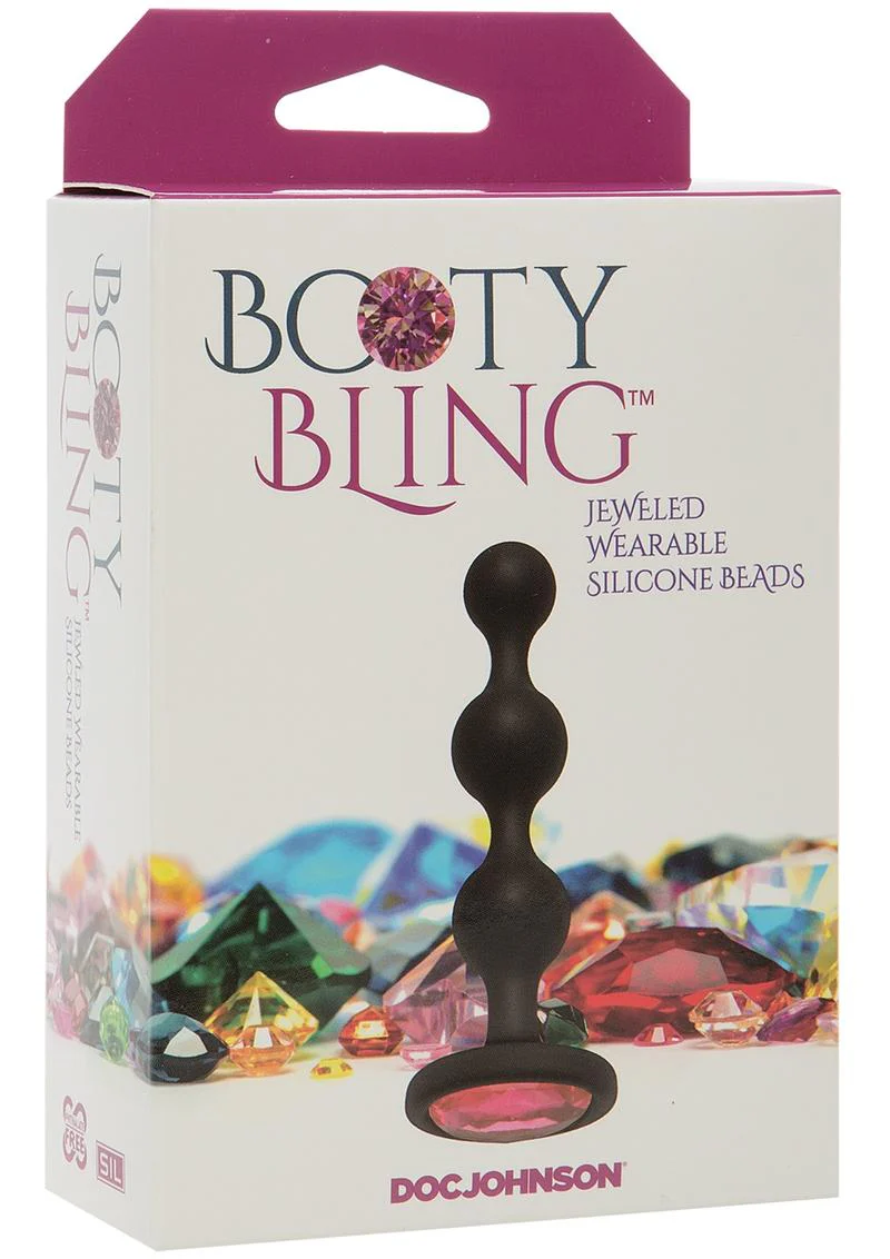 Booty Bling Jeweled Silicone Anal Beads - Image 4