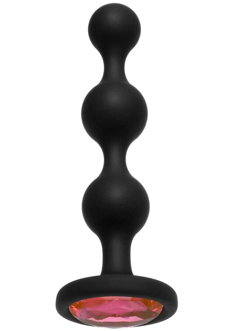 Booty Bling Jeweled Silicone Anal Beads - Image 5