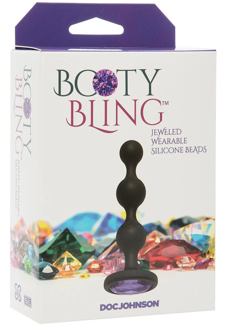 Booty Bling Jeweled Silicone Anal Beads - Image 6