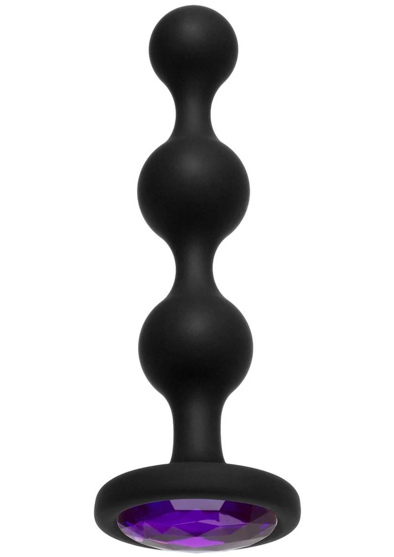 Booty Bling Jeweled Silicone Anal Beads - Image 7