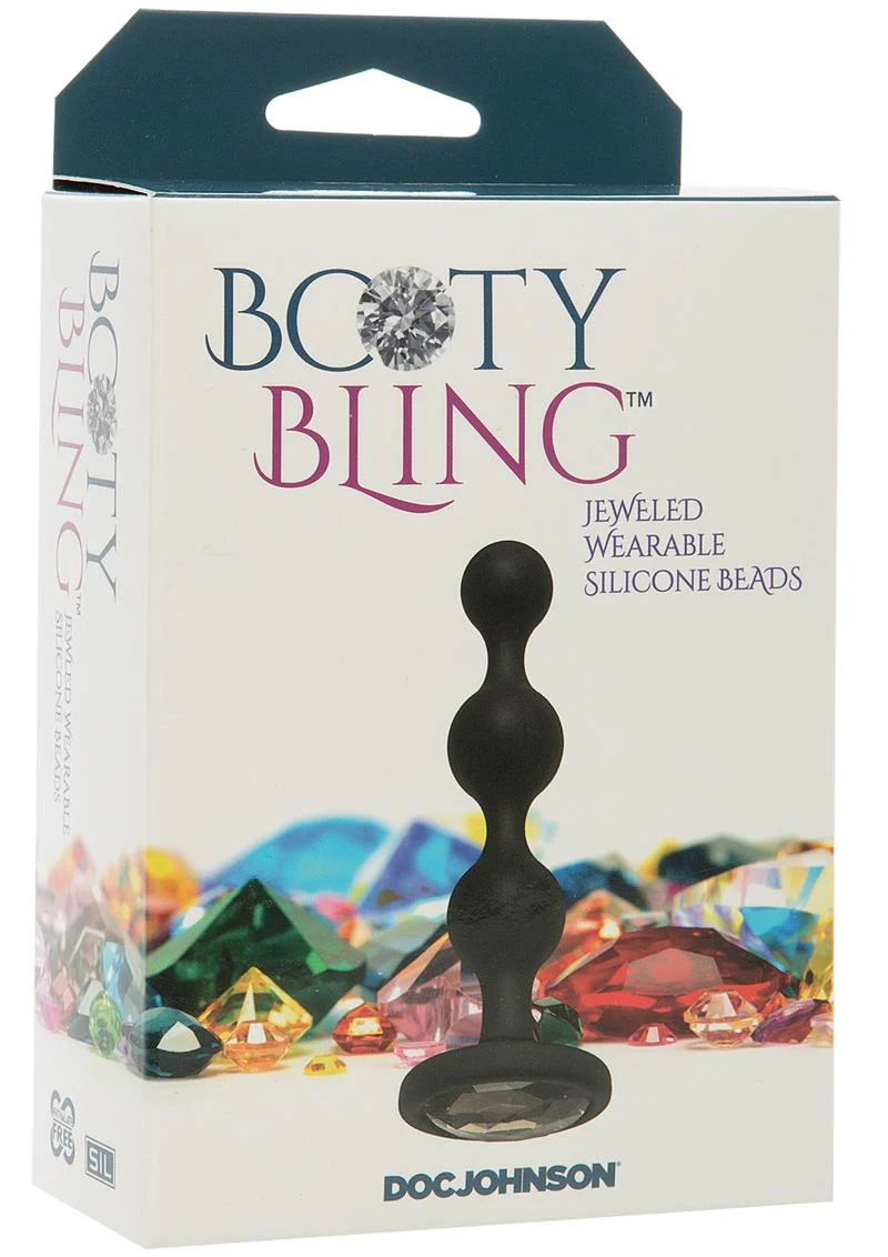 Booty Bling Jeweled Silicone Anal Beads - Image 8