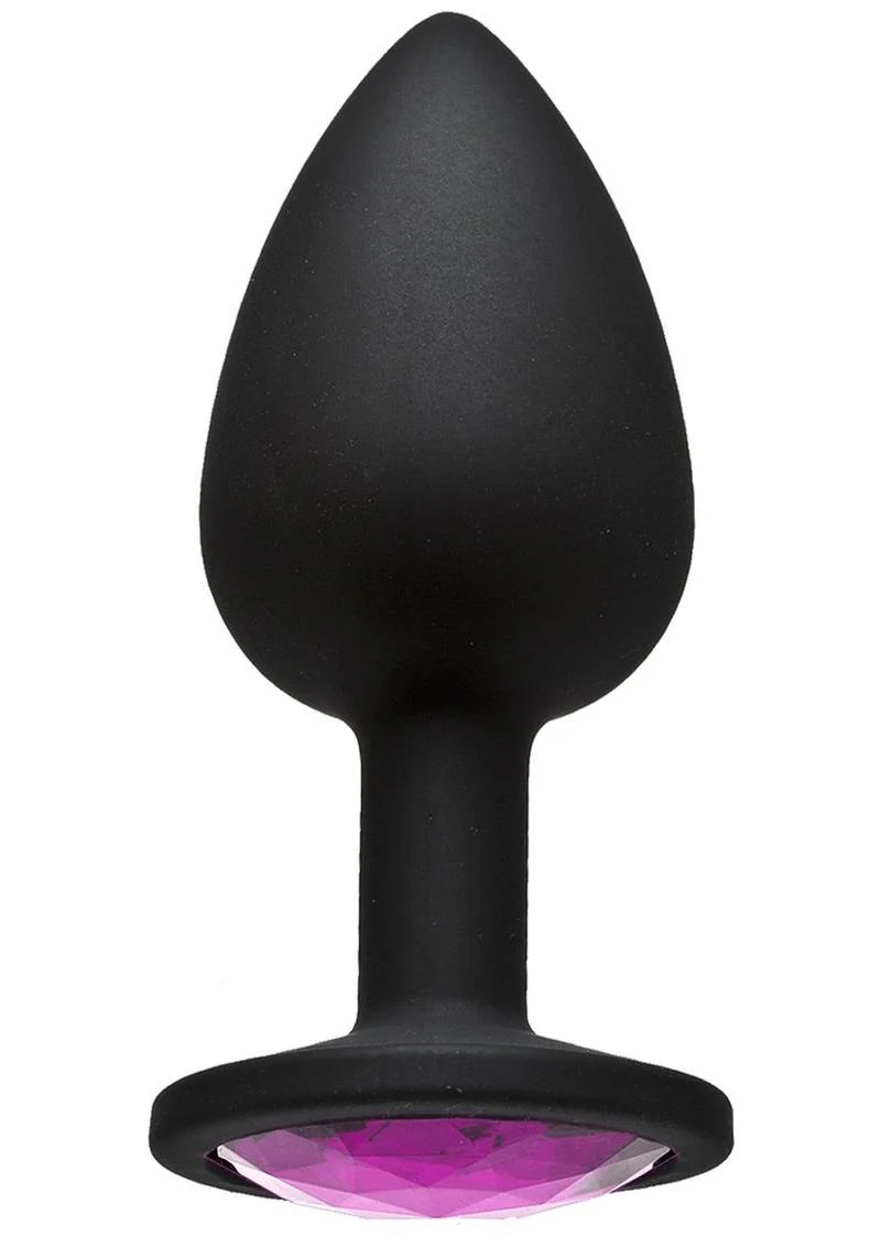 Booty Bling Jeweled Silicone Anal Plug - Image 11