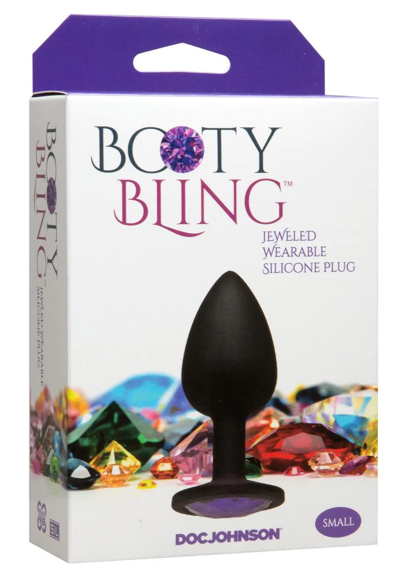 Booty Bling Jeweled Silicone Anal Plug - Image 12