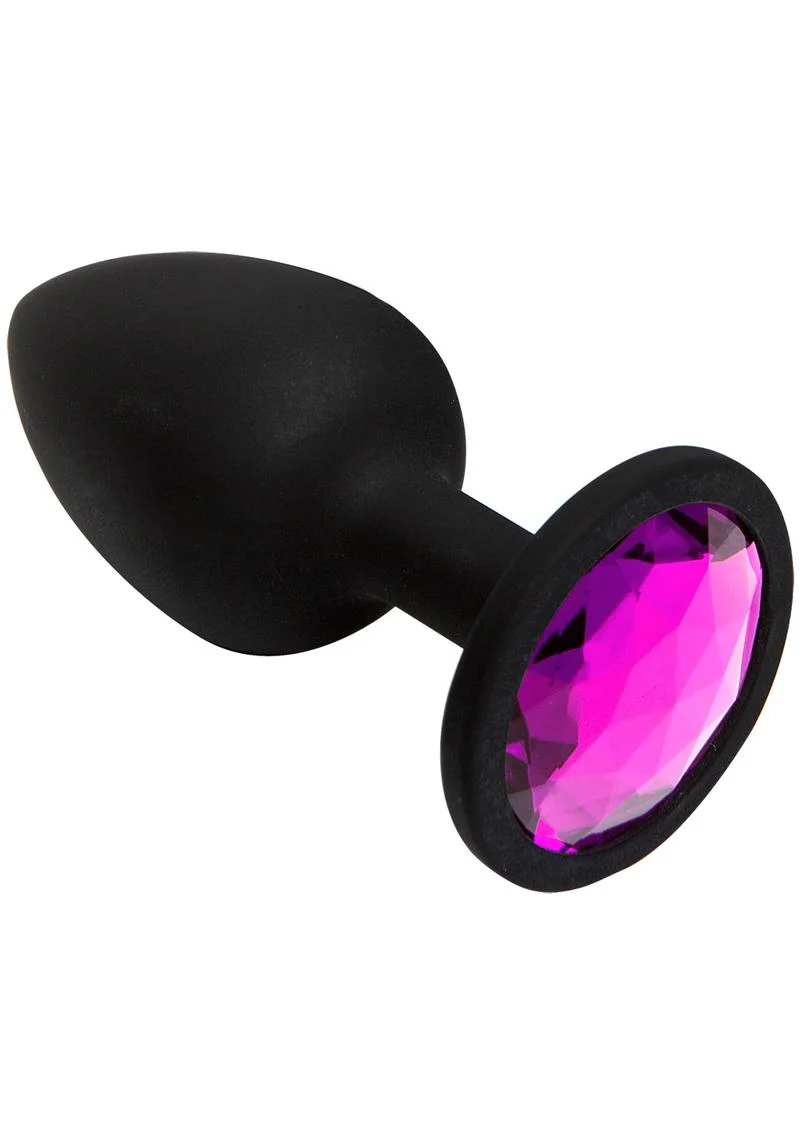 Booty Bling Jeweled Silicone Anal Plug - Image 3